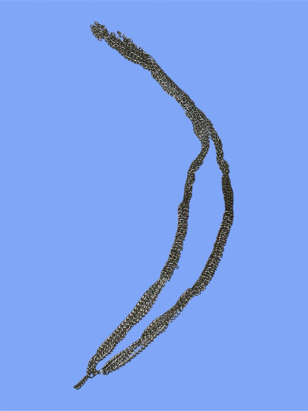 Silver-Tone Multi Strand Rope Necklace - Women Jewelry